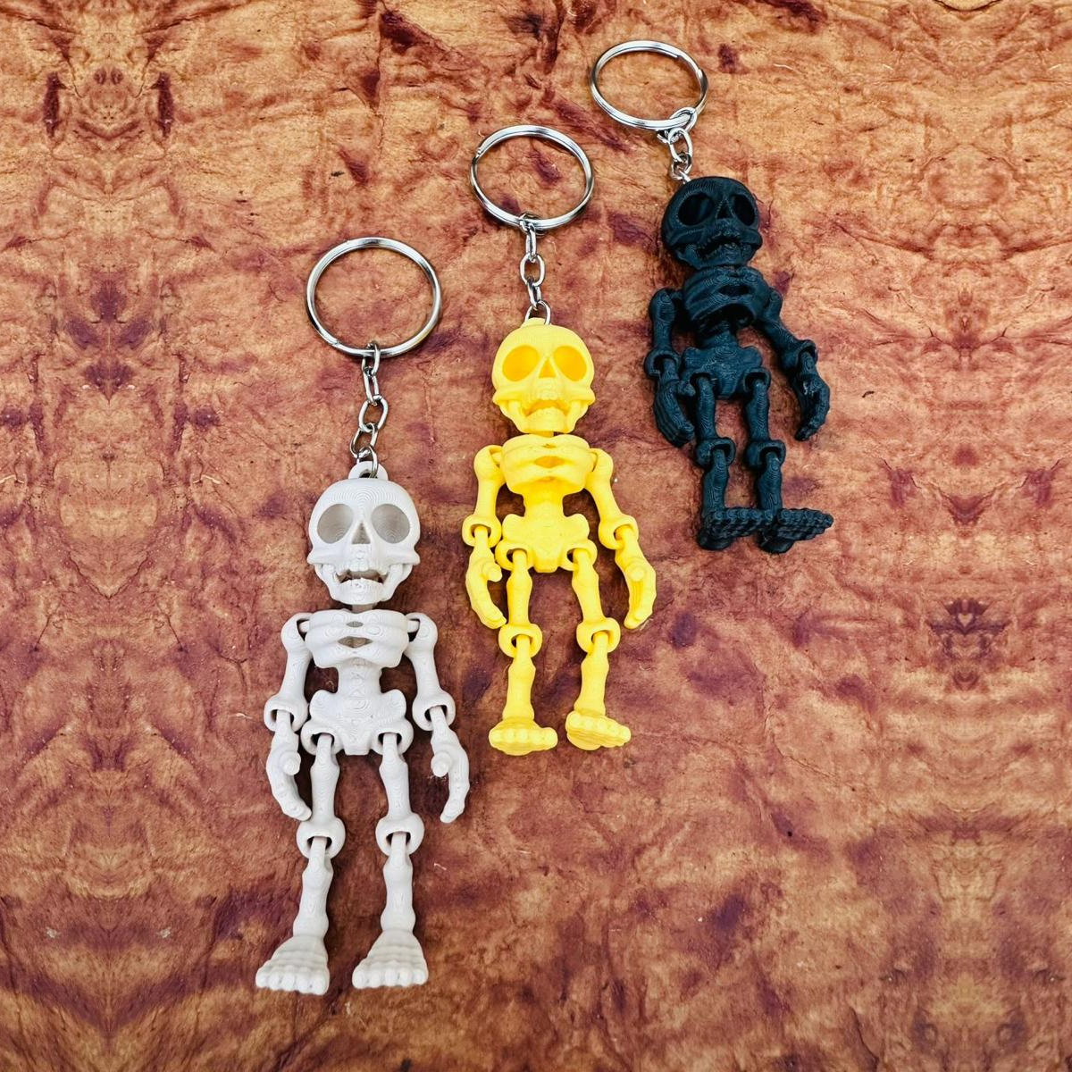 3D Printed Articulated Skeleton Keychain