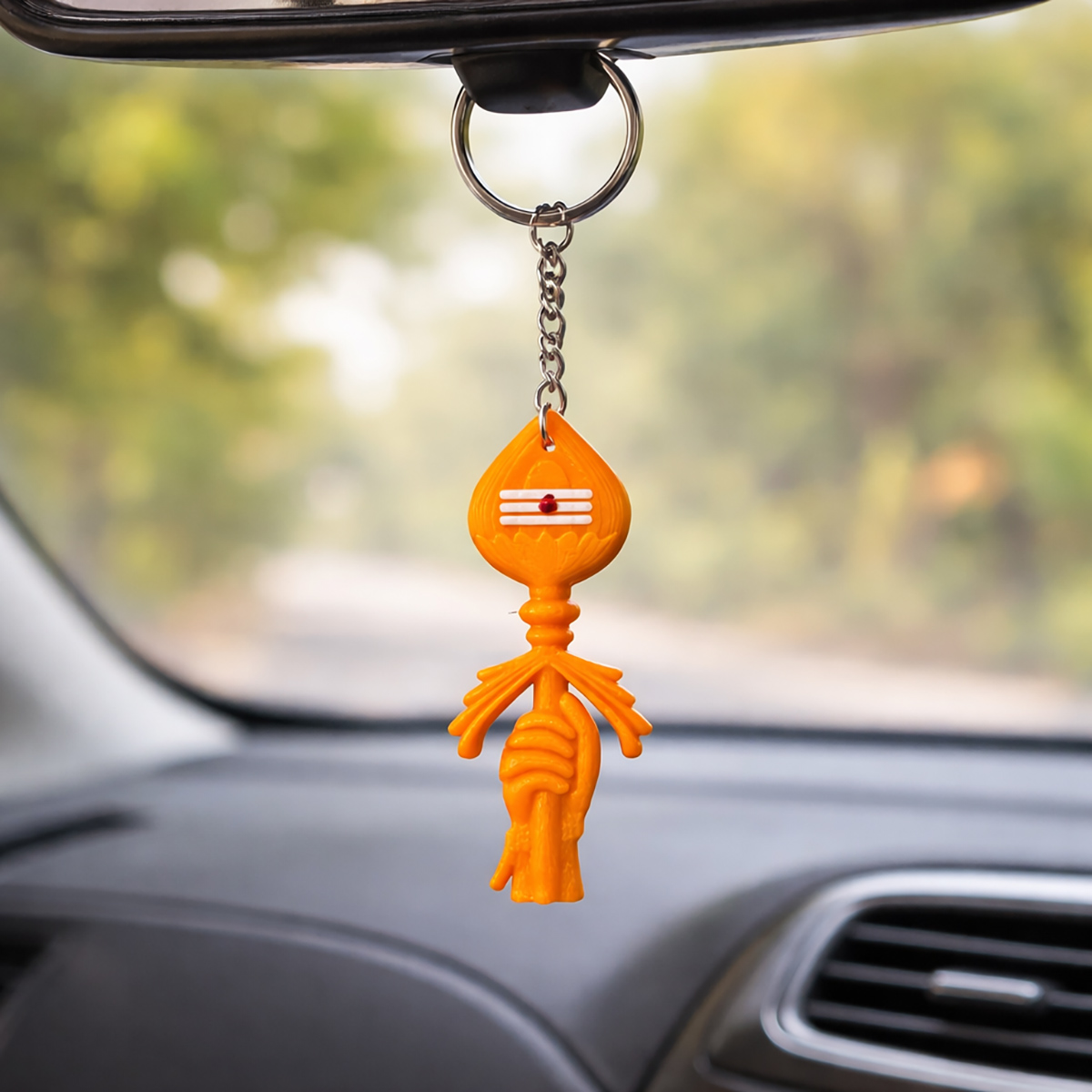 3D Printed Murugan Vel Keychain | Hindu Spiritual Vel Symbol Keychain